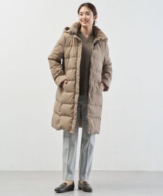 J.PRESS LADIES 【洗える・2way】タフタダウン ロング丈 コート