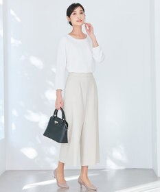 ANY SIS 【洗える】フロントプリーツシフォンブラウス