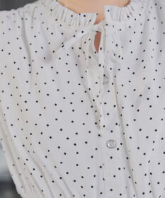 Tiaclasse L 襟フリルリボンワンピース