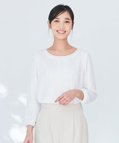 洗える】フロントプリーツシフォンブラウス / any SiS | ファッション