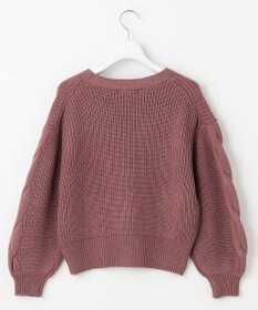 Feroux 【洗える】サイドケーブルバルキー カーディガン