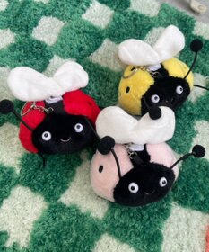 WEGO ふりふりてんとうむしぬいぐるみキーホルダー