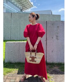 Green Parks ボリューム袖ロングワンピース