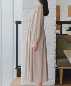 Tiaclasse L 襟フリルリボンワンピース