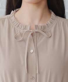 Tiaclasse L 襟フリルリボンワンピース