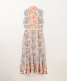 GRACE CONTINENTAL サラサストライププリントワンピース