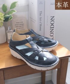 Pointer 本革編み込みグルカサンダル