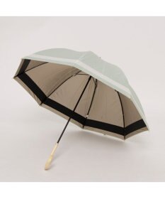 UNBILLION カシュネ cachenez / 【晴雨兼用】【日傘】UV カット率99％以上 PU切り継ぎボーダーバルーンショートパラソル
