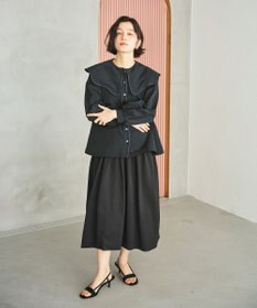 #Newans 【洗濯機可能/シワになりにくい】〈小柄さんにお勧め〉ウェービーカラーブラウス