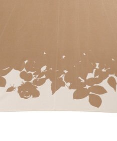 MOONBAT LANVIN COLLECTION 長傘 リーフ サテンプリント ジャンプ 耐風