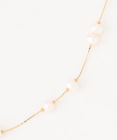 GRACE CONTINENTAL orgablanca パール＆チェーンネックレス