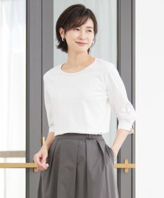 J.PRESS LADIES L 【接触冷感・UVケア】 スムースジャージー カットソー