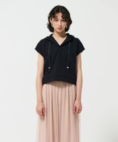 GRACE CONTINENTAL クロップトジャージトップ