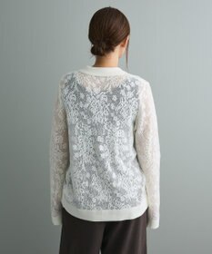 CRAFT STANDARD BOUTIQUE レース編みポロカーディガン