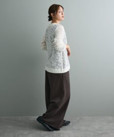 CRAFT STANDARD BOUTIQUE レース編みポロカーディガン
