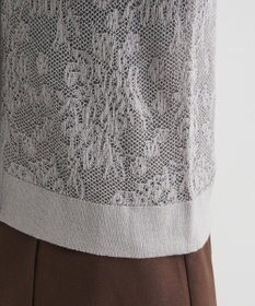 CRAFT STANDARD BOUTIQUE レース編みポロカーディガン