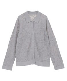 CRAFT STANDARD BOUTIQUE レース編みポロカーディガン