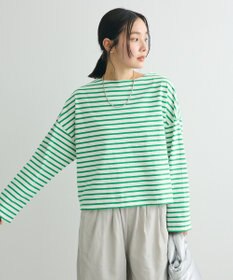 Green Parks ボックスシルエットボーダープルオーバー