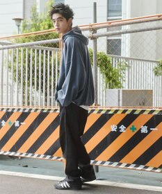 WEGO 【ユニセックス着用ITEM/ウエストゴム/SMLサイズ展開】デニムイージーストレートパンツ