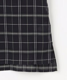 J.PRESS LADIES 【一枚で着映え】キュプラチェック  5分袖 ブラウス
