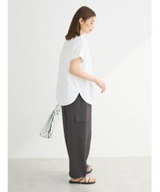 Green Parks フレンチスリーブ筆記体刺繍ロゴプルオーバー