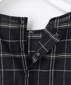 J.PRESS LADIES 【一枚で着映え】キュプラチェック  5分袖 ブラウス
