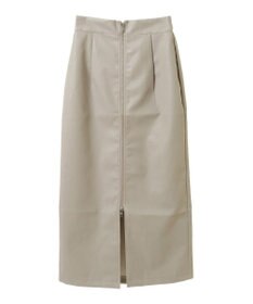 Green Parks ・ＥＬＥＮＣＡＲＥ　ＤＵＥフェイクレザーＷ－ＺＩＰスカー