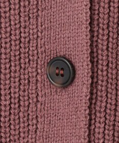 Feroux 【洗える】サイドケーブルバルキー カーディガン