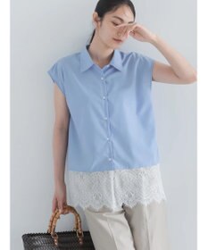 Te chichi レースヘムドッキングシャツ