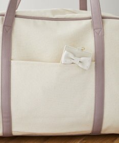 Maison de FLEUR キャンバスキャリーオンボストンバッグ