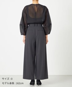 NAVE 【Nave・洗える】スパントロ ワイドラップパンツ