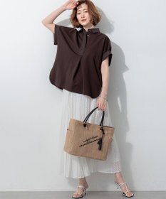 23区 【先行予約】ファインツイストポンチ スキッパー カットソー