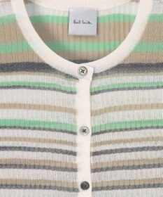 Paul Smith ラメボーダー リブ カーディガン