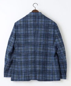 JOSEPH ABBOUD 【イタリア素材/軽量/ストレッチ】サマーツィード ジャージー プリント ジャケット