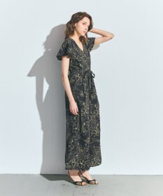 GRACE CONTINENTAL ラインプリントオールインワン