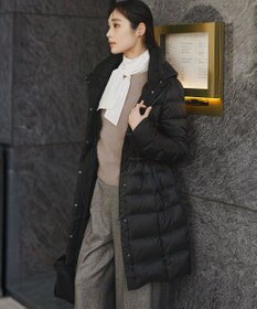 23区 【VERY掲載/新色追加】シレータフタ ロング ダウンコート ブラック系