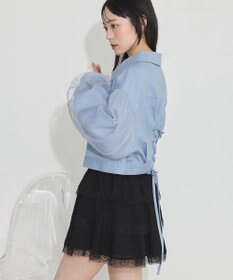 earth music&ecology ティアードレースミニスカート