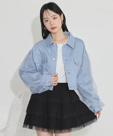 earth music&ecology ティアードレースミニスカート