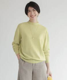 J.PRESS LADIES S 【洗える】CASHMERE BLEND スタンドカラー ニット