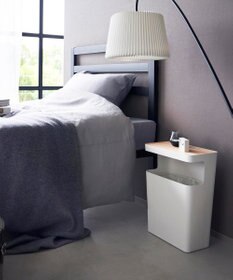 tower 天板付きトラッシュカン リン 角型 ナチュラル