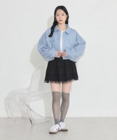 earth music&ecology ティアードレースミニスカート