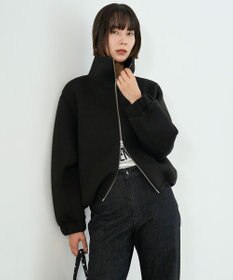 UNFILO L 【野呂佳代さん着用】BEAUTY FORM JERSEY+ ZIPブルゾン