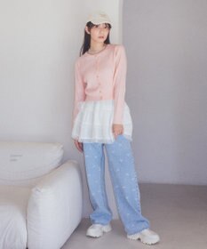 earth music&ecology ティアードレースミニスカート