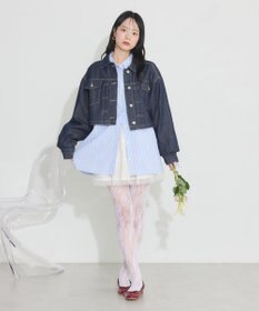 earth music&ecology ティアードレースミニスカート