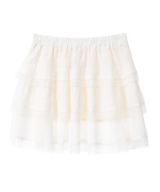 earth music&ecology ティアードレースミニスカート