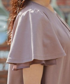 Tiaclasse 【UVケア・接触冷感】“あまラク” シフォンフレアスリーブカットソーチュニック