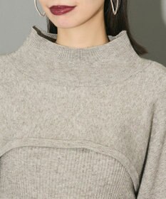 Green Parks ボレロ付ニットワンピース