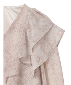 earth music&ecology 花柄ラッフルブラウス