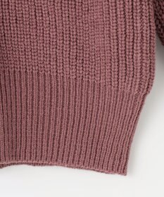 Feroux 【洗える】サイドケーブルバルキー カーディガン