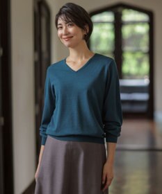 J.PRESS LADIES L 【WEB限定・人気定番アイテム・シーンレスに活躍】PRINCE Vネック ニット
